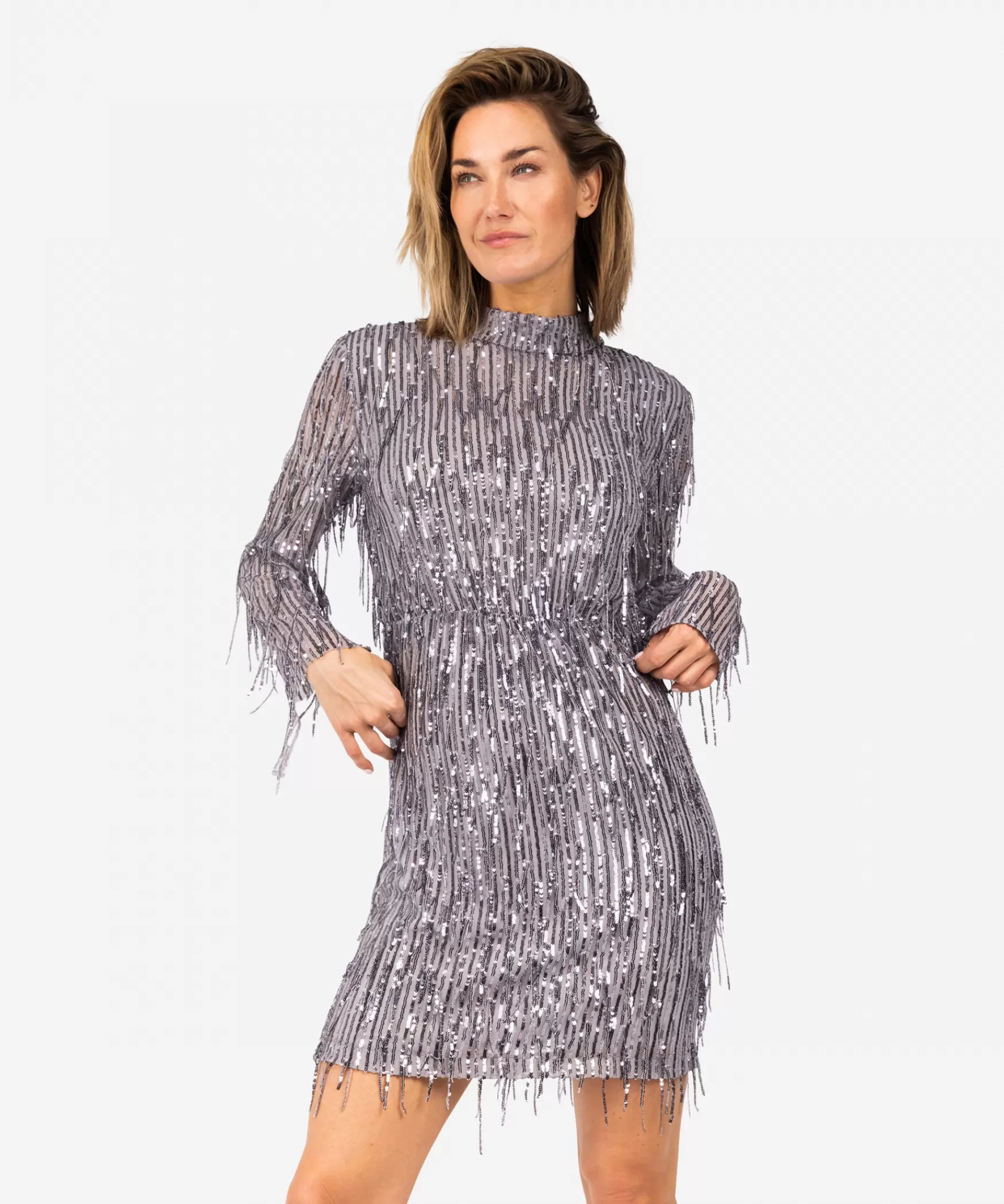 frasy__party__grey_fringed_27862.webp IBANA Frasy - party | Grey Fringed< Midi Jurken