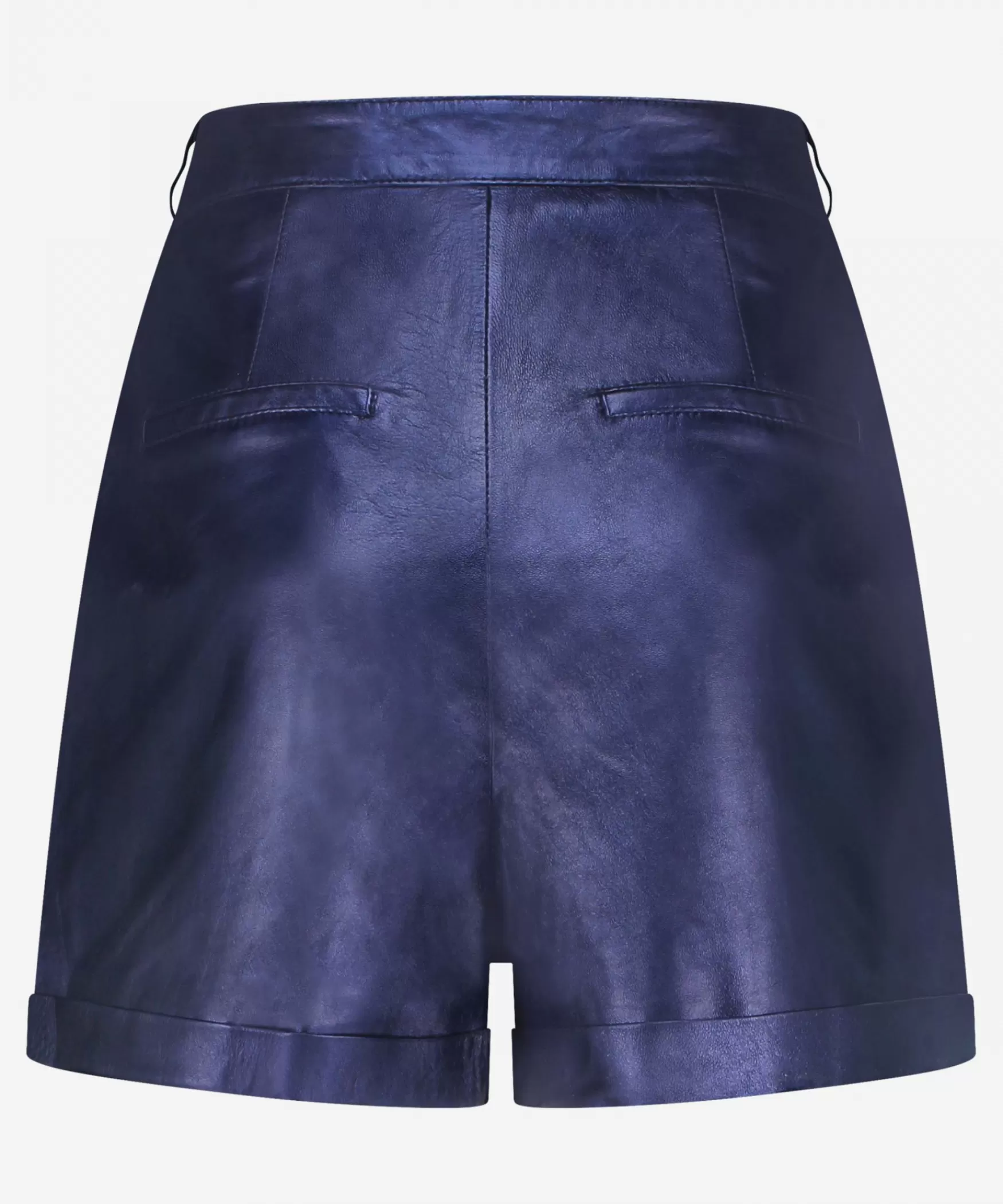sanny_metallic__midnight_blue_20541.webp IBANA Sanny Metallic | < Mini Shorts En Rokken | Leren Shorts En Rokken